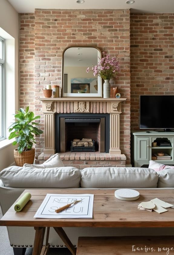 affordable diy faux brick