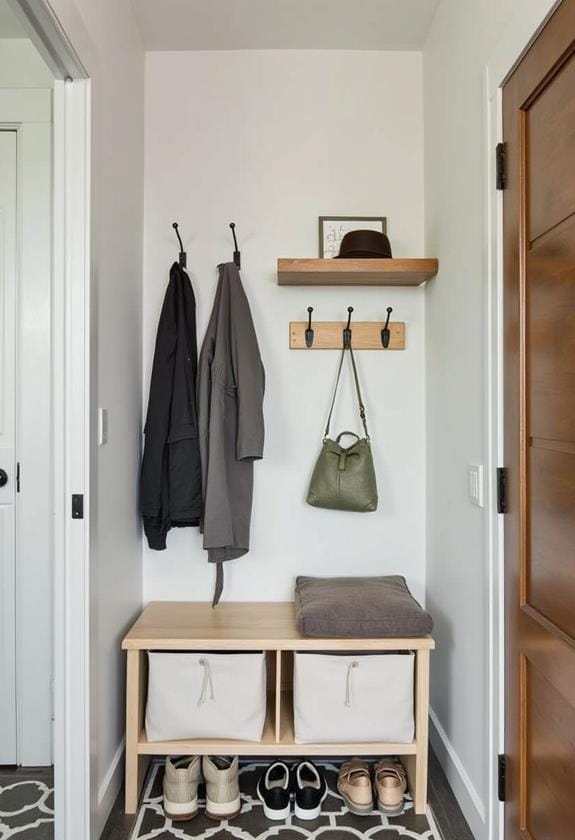 affordable small entryway solutions