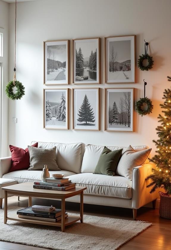 artistic seasonal display installation