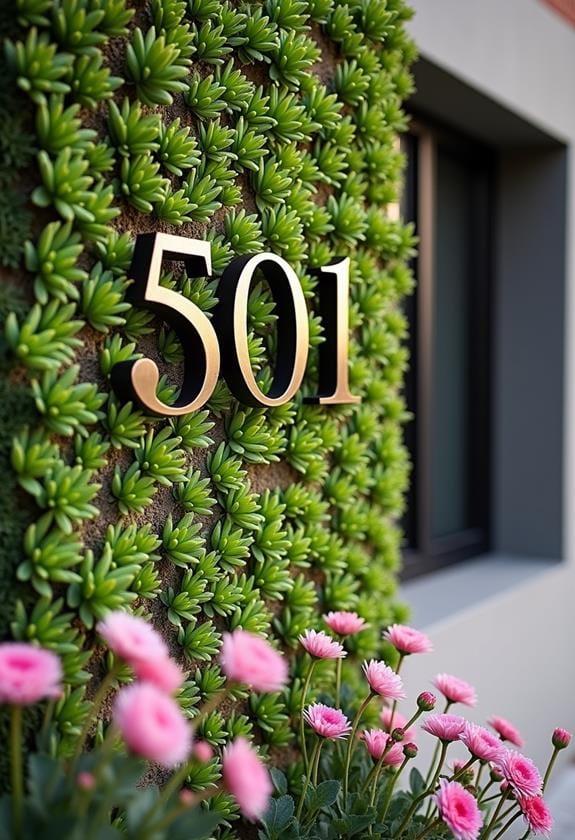 attractive home address signage