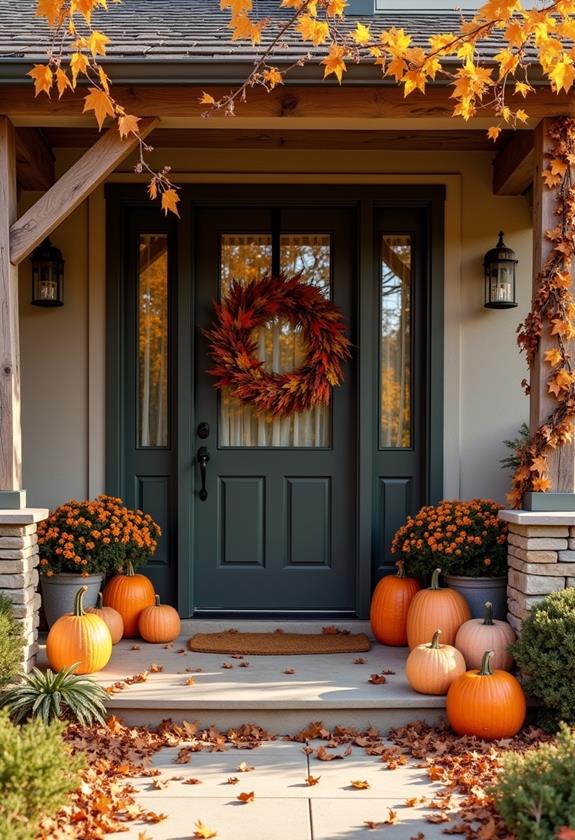 autumn decor wreaths and garlands