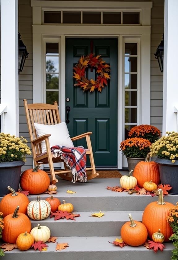 autumn decorative vegetable arrangements