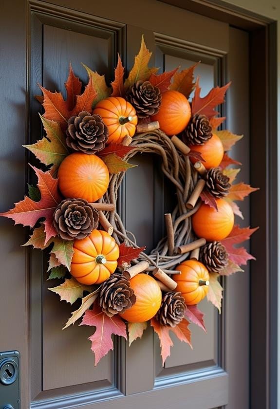 autumn decorative wreath creations