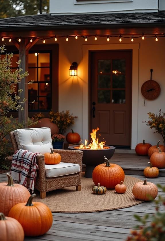 autumn harvest decorative arrangements