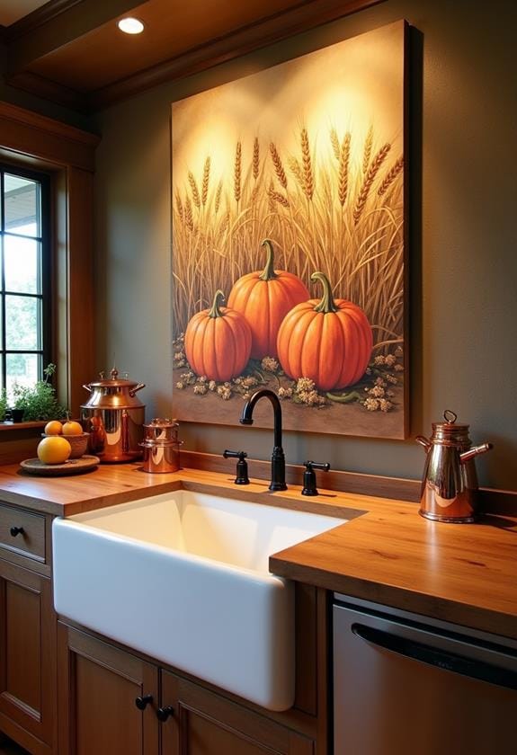 autumn inspired decorative artwork