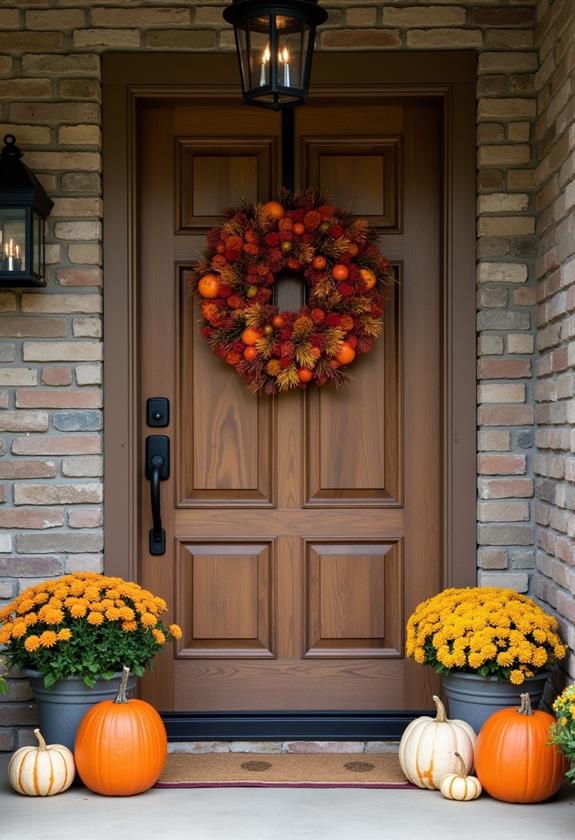 autumn inspired door decor
