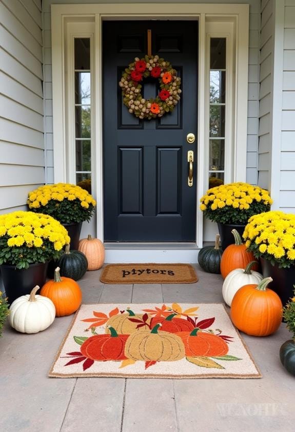 autumn inspired welcome mats