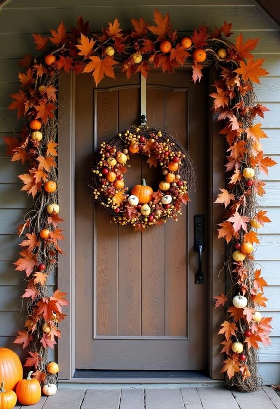 autumn leaf decoration strands