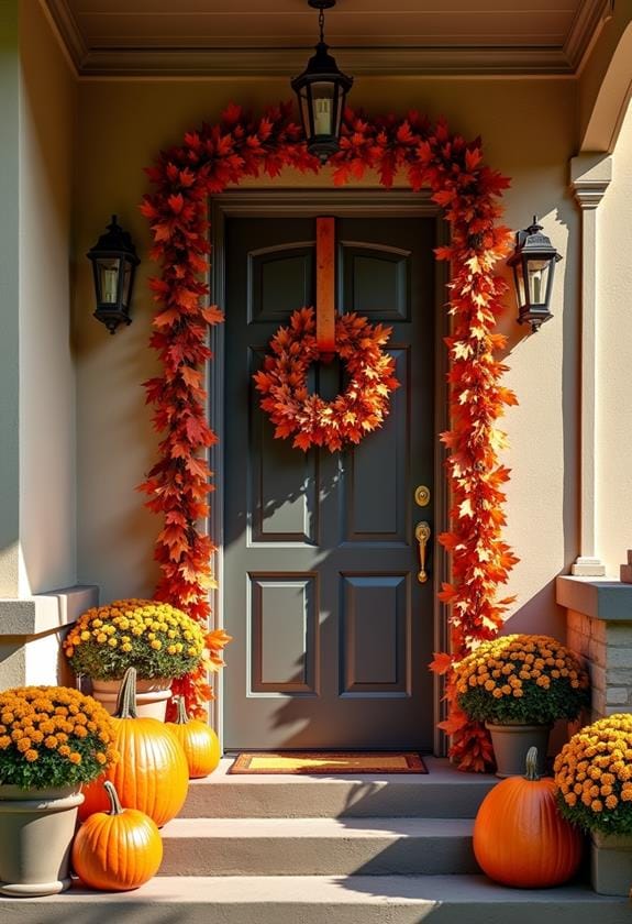 autumn leaf decoration wreaths