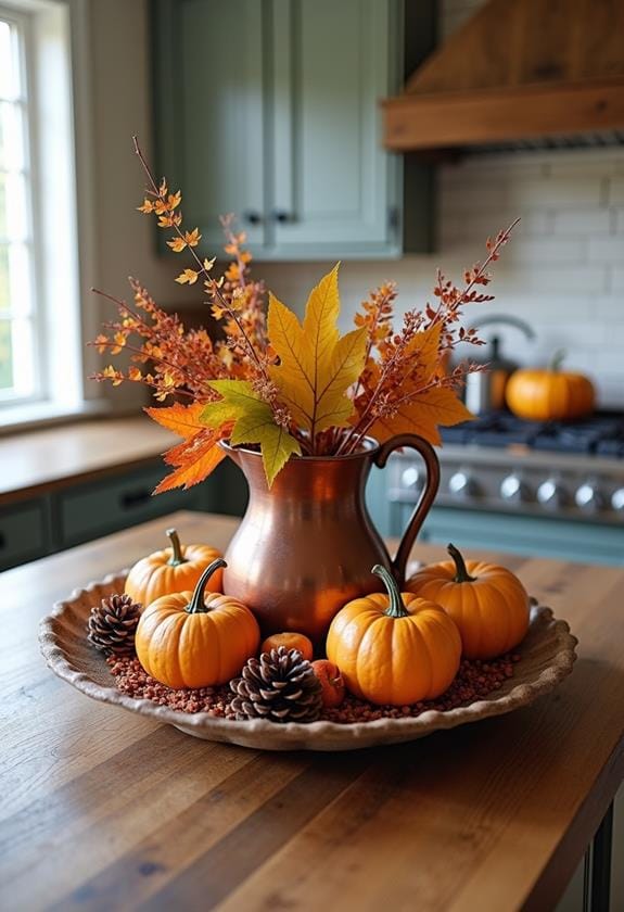 autumn themed table decorations