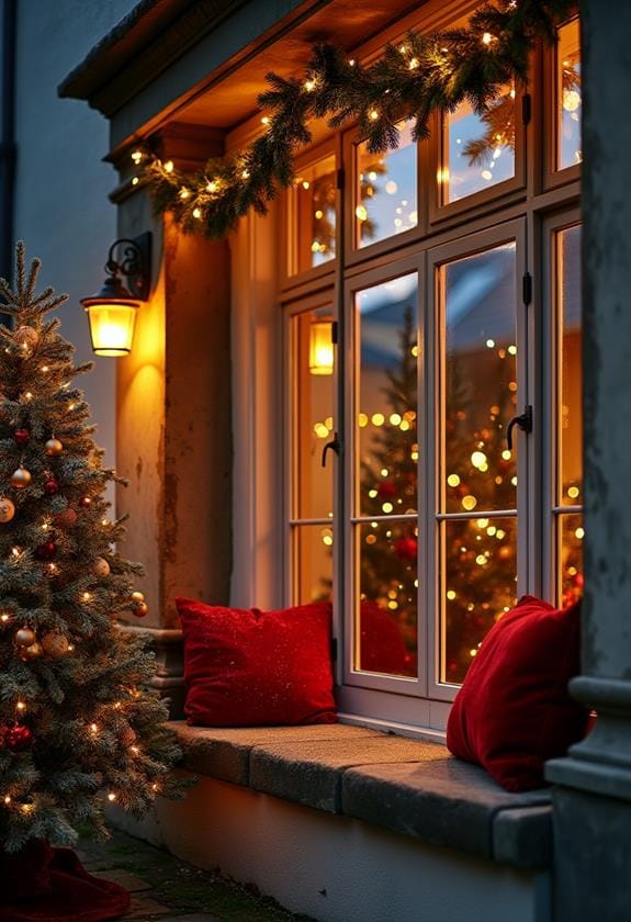 bay window christmas decor ideas