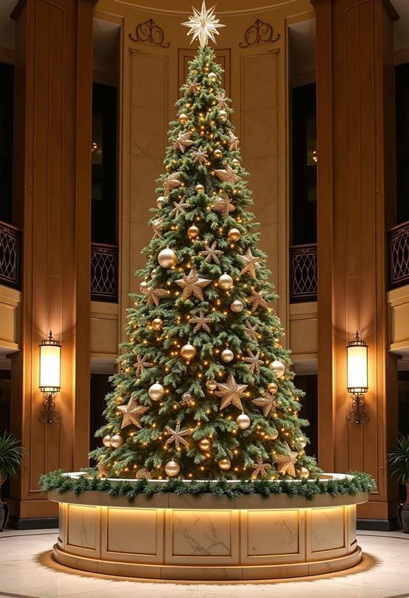 bold holiday tree design