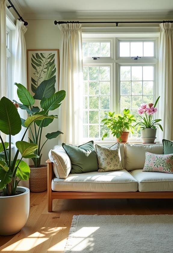 botanical themed home decor