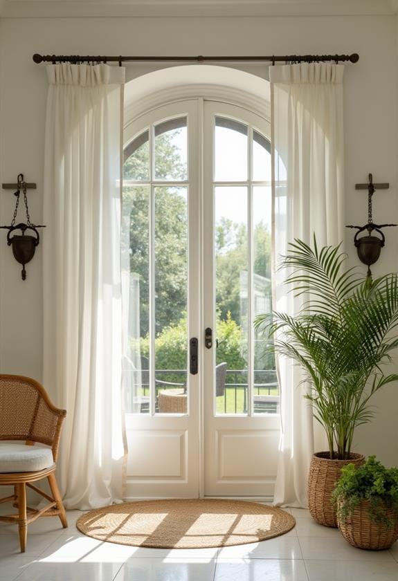 breezy summer foyer decor
