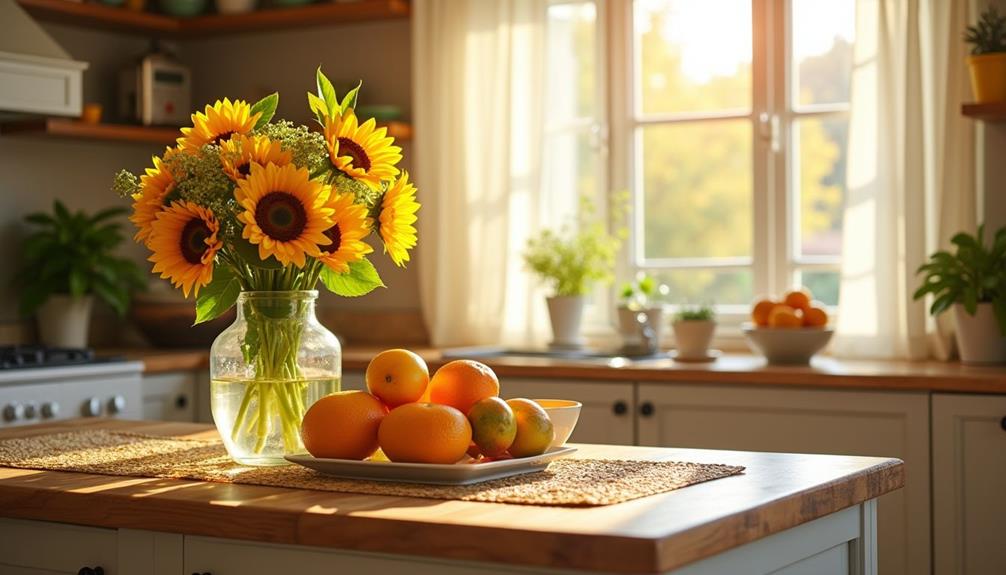 bright summer kitchen decor