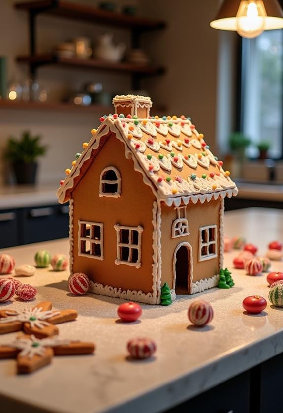 build gingerbread house frame