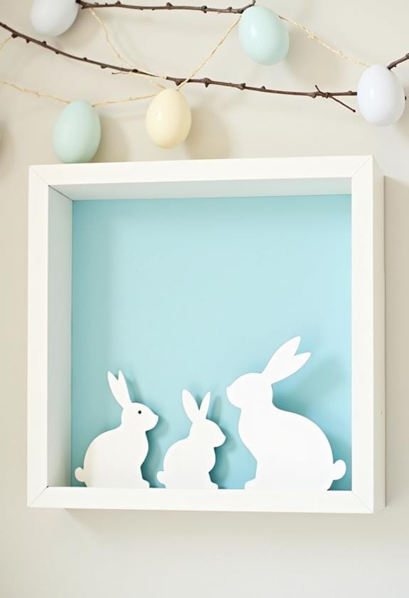 bunny shadowbox artworks collection
