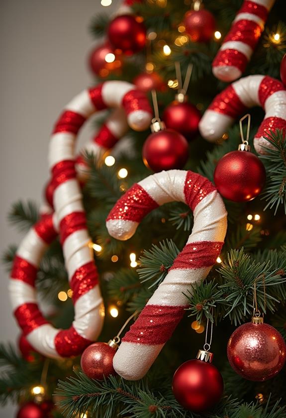 candy cane tree decorations