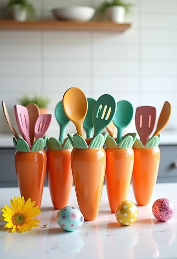 carrot shaped kitchen utensil holders
