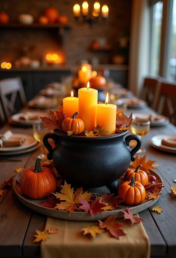 cauldron themed decor items