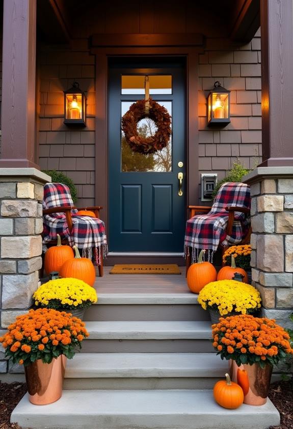 charming autumn outdoor decorations