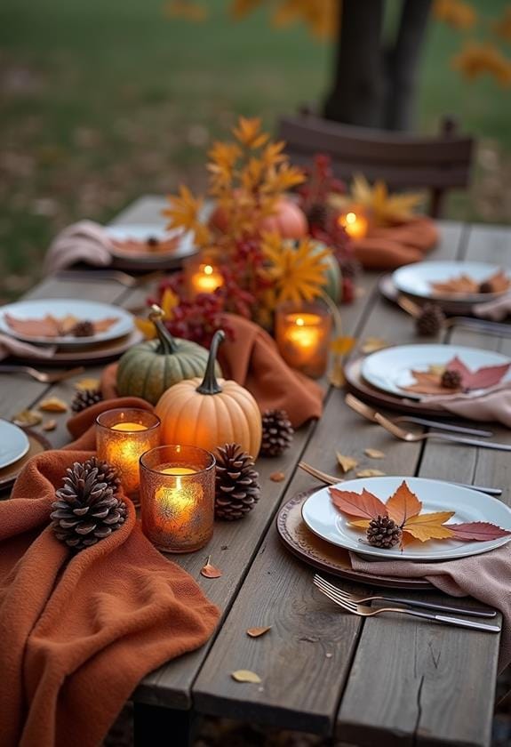 charming autumn table decor