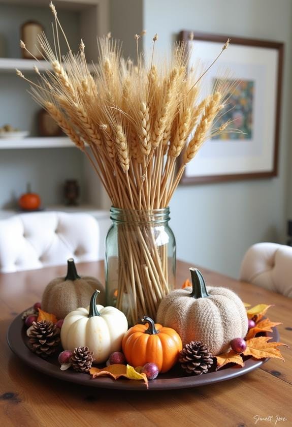 charming autumn table decoration
