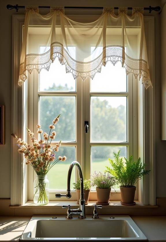 charming country style window treatment