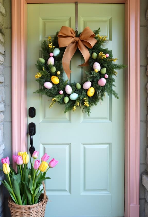 charming easter door decor