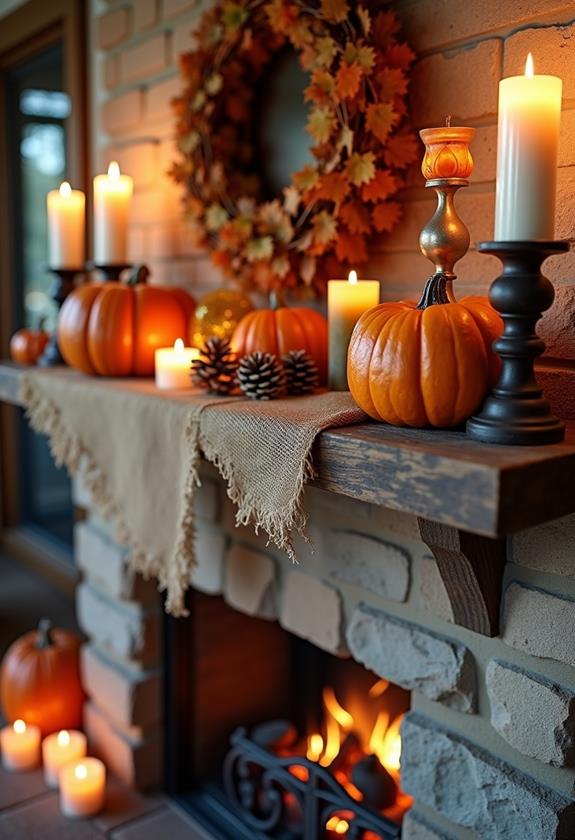 charming farmhouse mantel decor