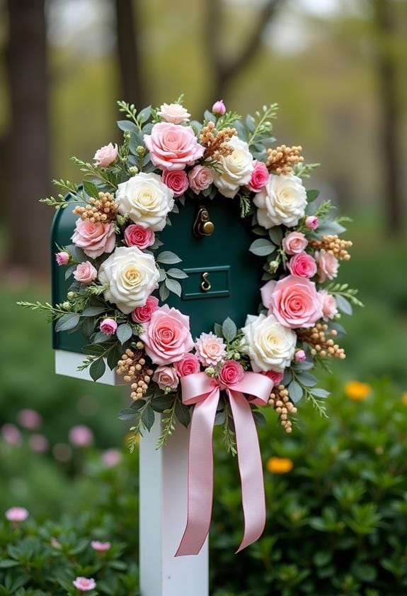 charming floral mailbox decoration