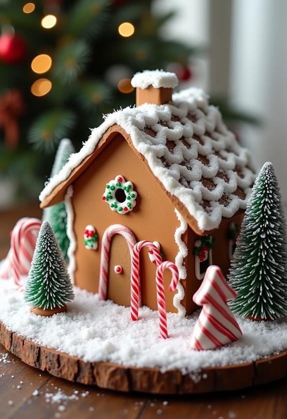 charming gingerbread cottage wonderland