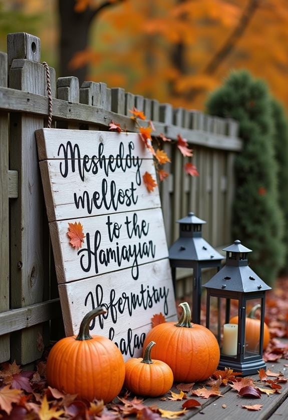 charming handcrafted timber signs
