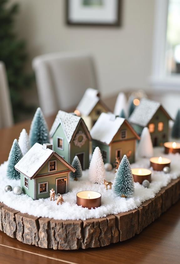 charming holiday miniature display