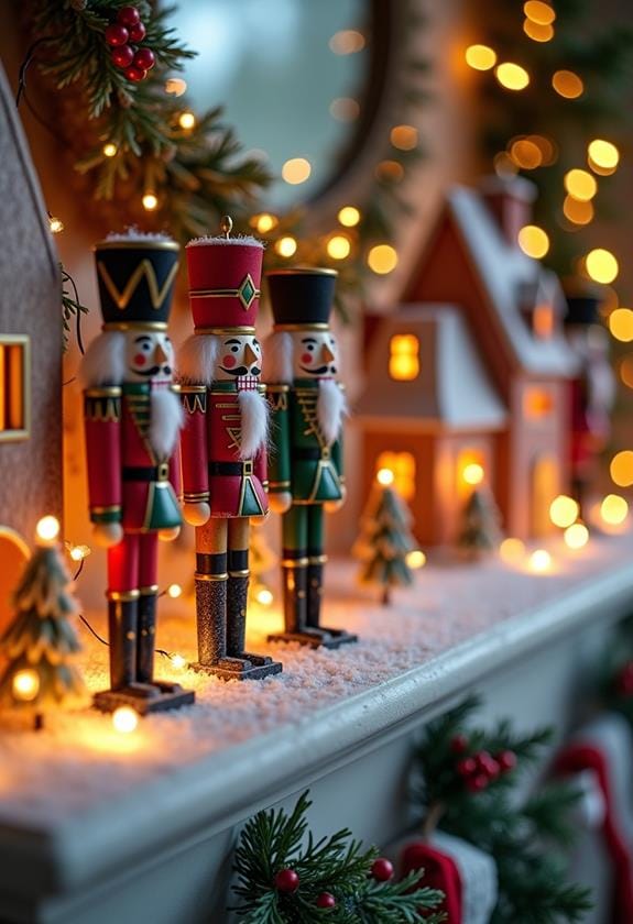 charming nutcracker village display