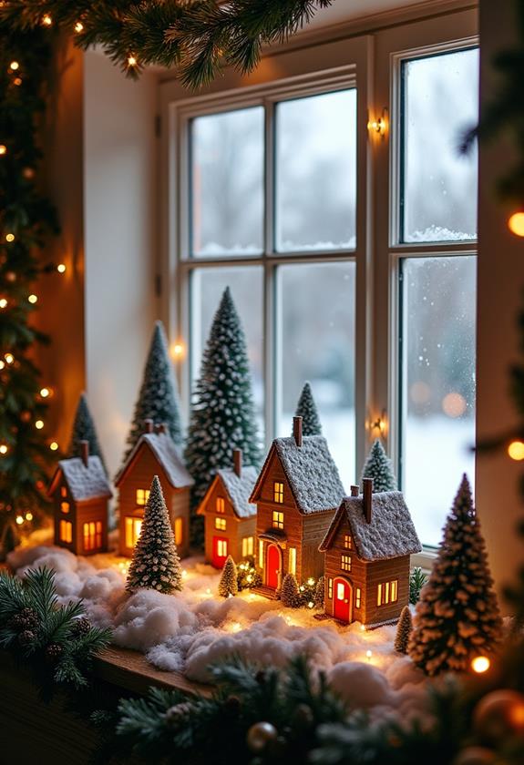 charming retro holiday display