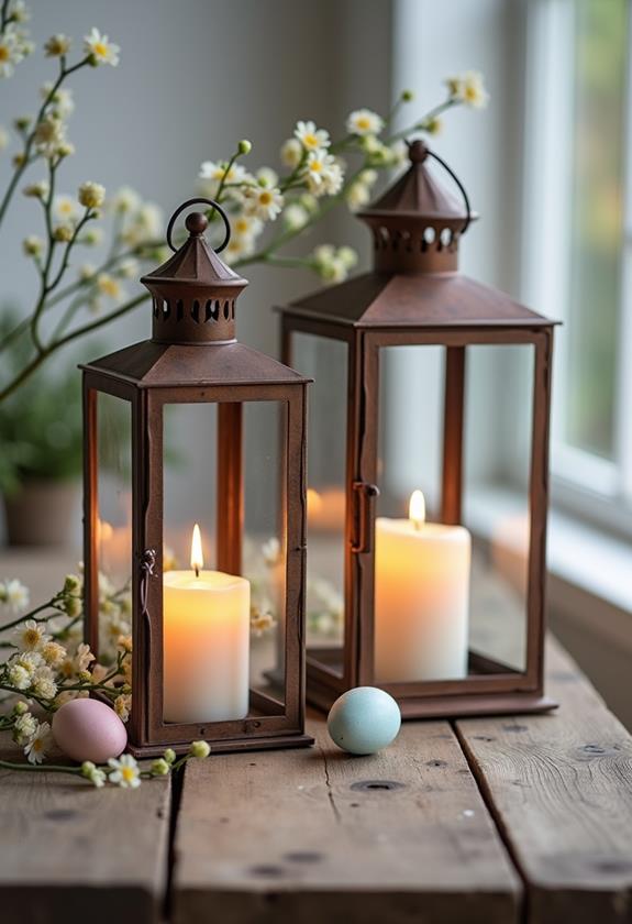 charming rustic lantern decor