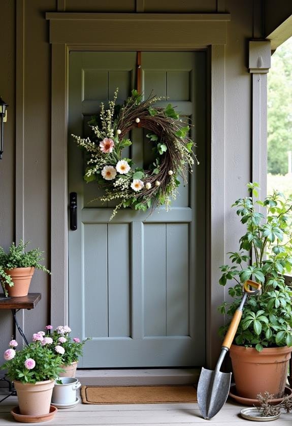 charming seasonal floral arrangement