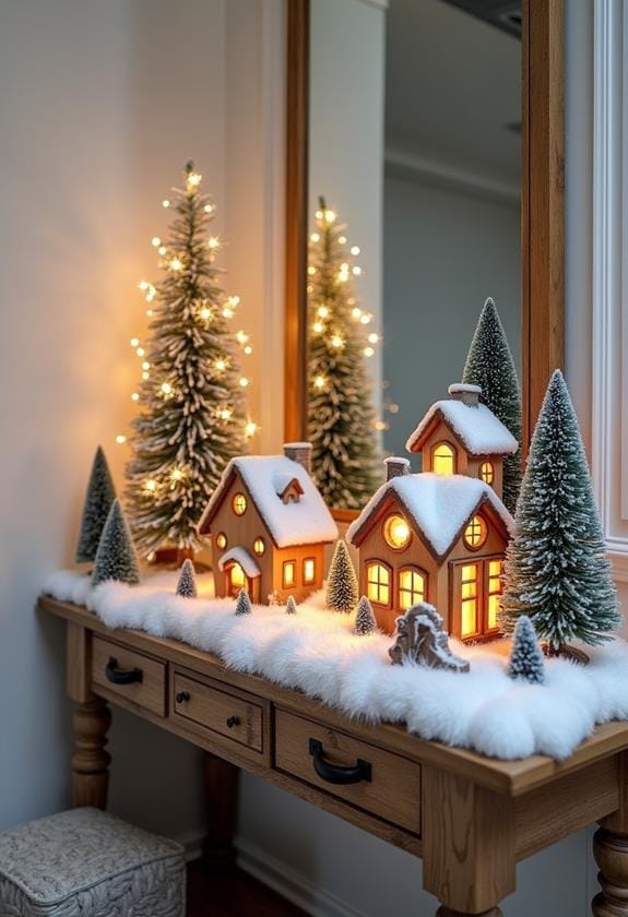 charming seasonal snowy scene
