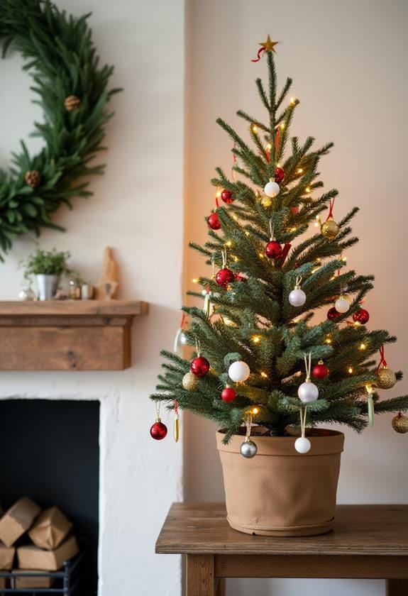 charming small christmas tree decor