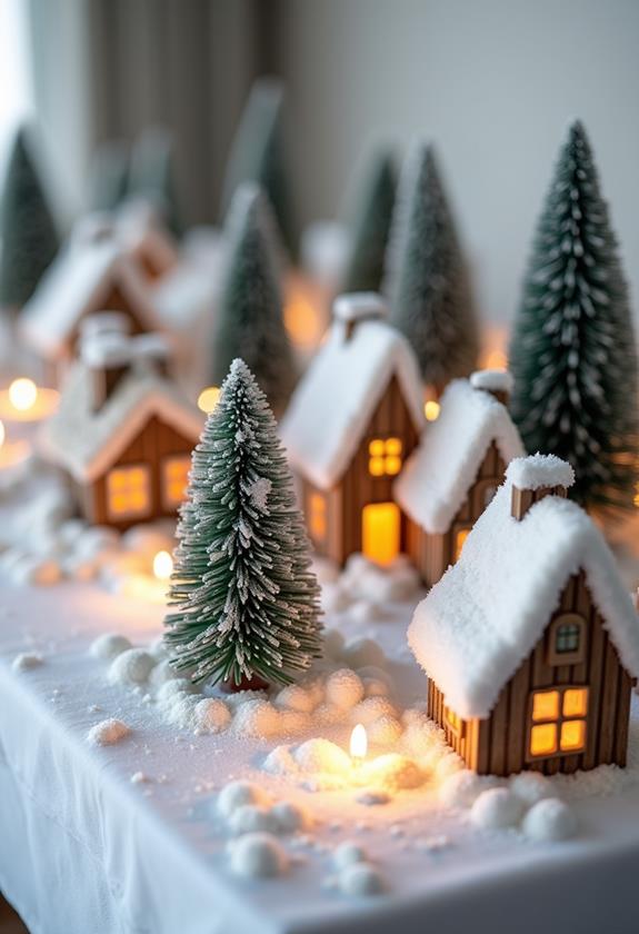 charming snowy village delight