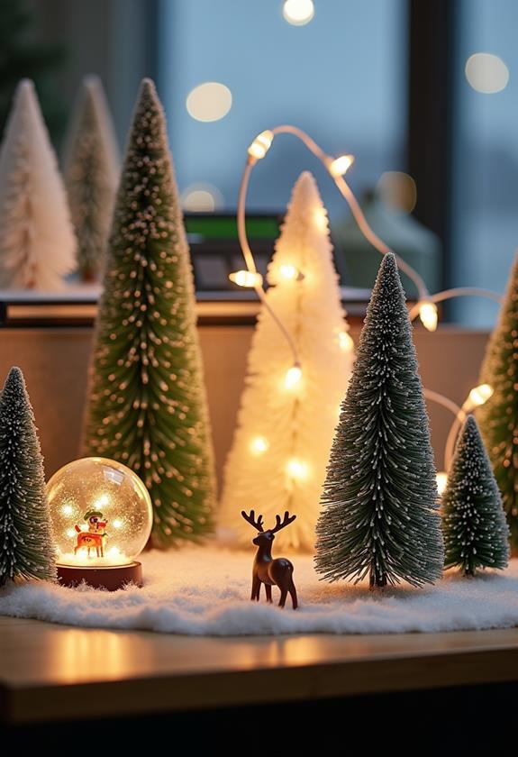 charming winter desktop display