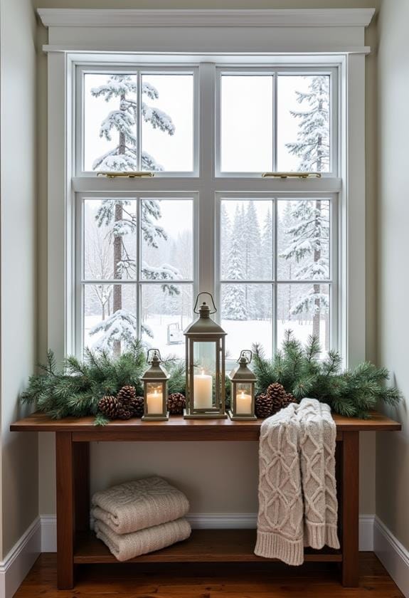 charming winter forest landscape