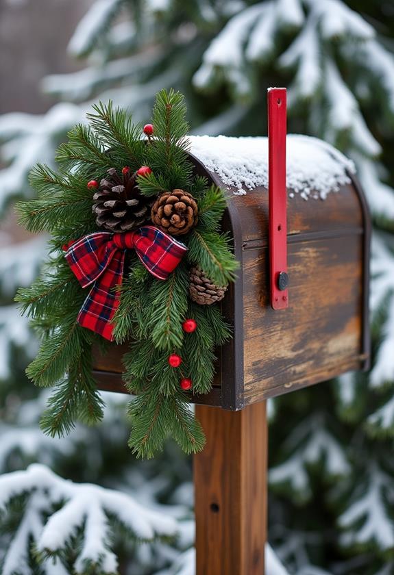 charming winter mailbox decor ideas