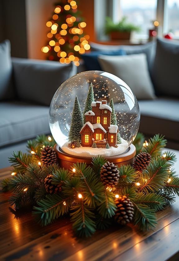 charming winter wonderland display