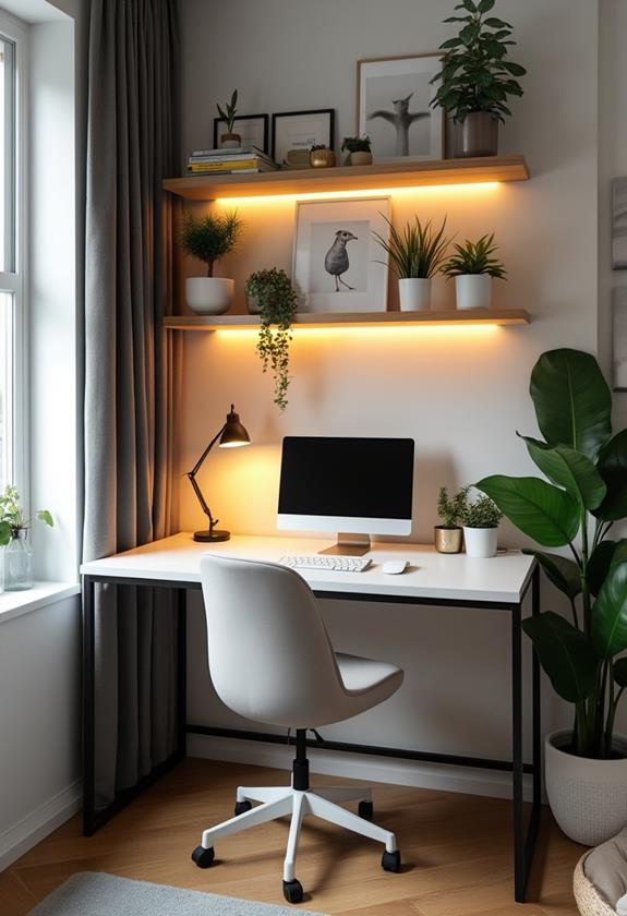 chic affordable mini workspaces