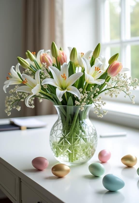 chic bloom arrangements display