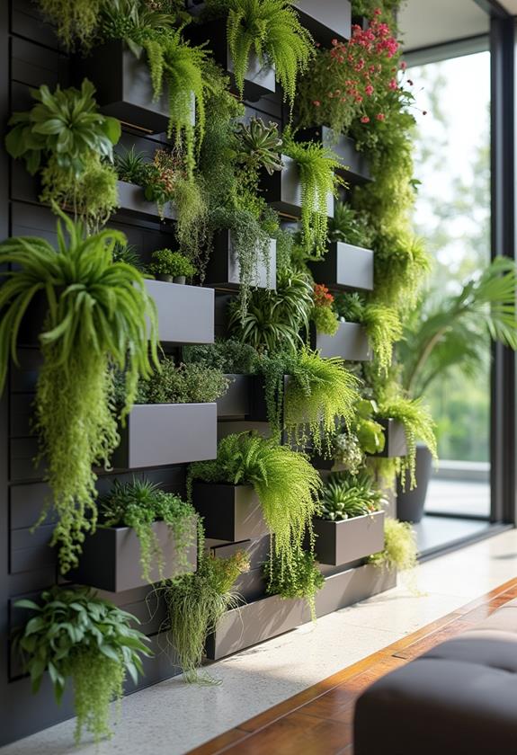 chic indoor vertical gardening ideas