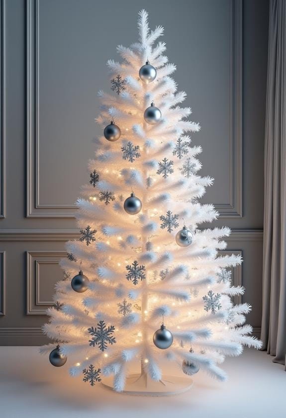 chic silver white elegance