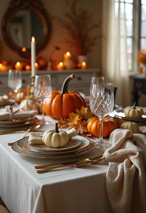chic thanksgiving table decor